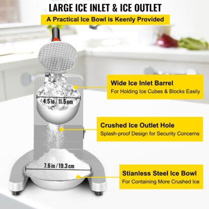 Triturador De Gelo Profissional Electric Ice 95kg/h - Image 5
