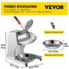 Triturador De Gelo Profissional Electric Ice 95kg/h - Image 8