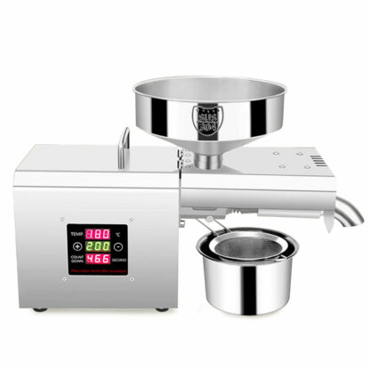 Prensa de óleo automática Extrator de óleo em aço inoxidável 300W - Image 6