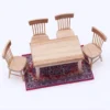 Mini tapete persa para casa de boneca ou decorativo