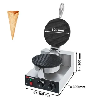 Máquina De Fazer Casquinha De Sorvete Waffle Profissional - Image 2