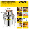 Destilador alambique inox 30L etanol vinho grapa brandy oleos essenciais - Image 10