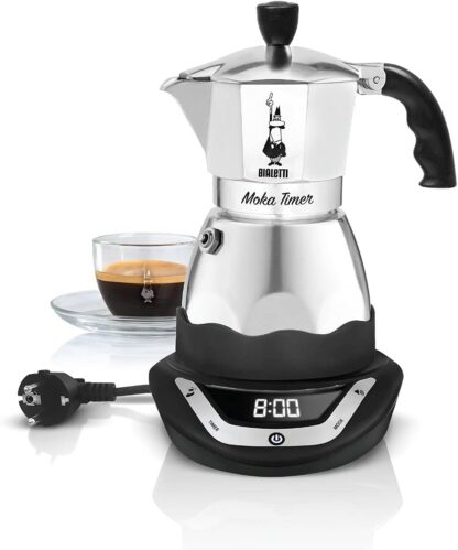 Cafeteira Moka Bialetti Timer 3 xicaras