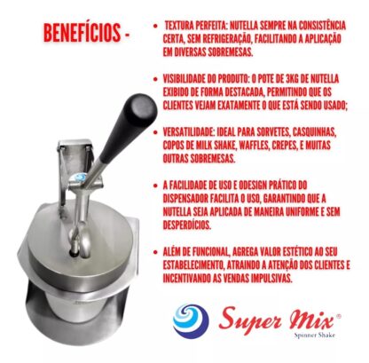 Dispenser para Nutella 3kg recheador - Image 3